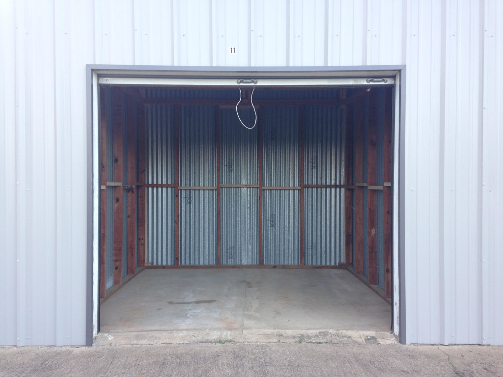 Empty storage building