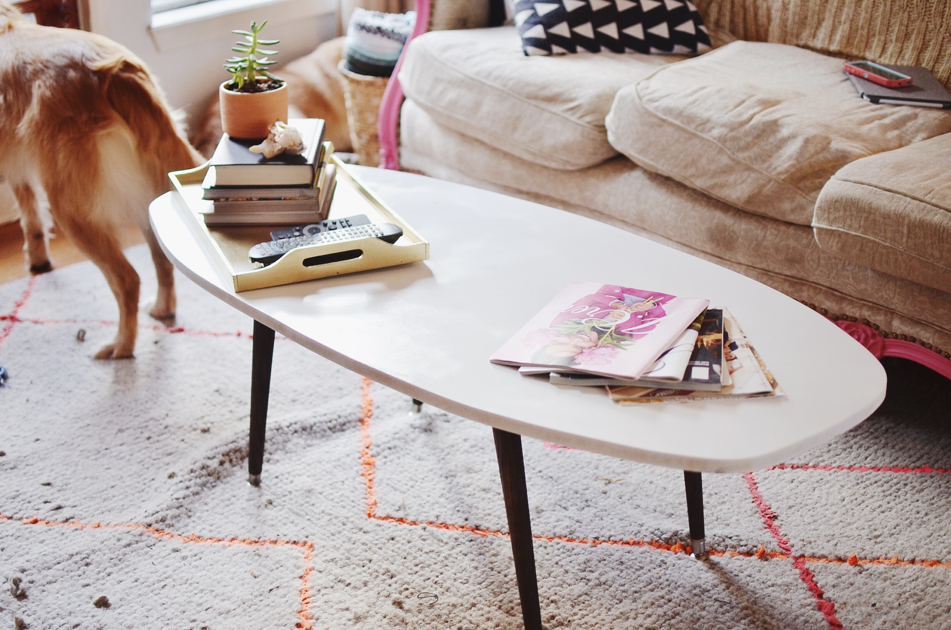 DIY Mid Century Coffee Table