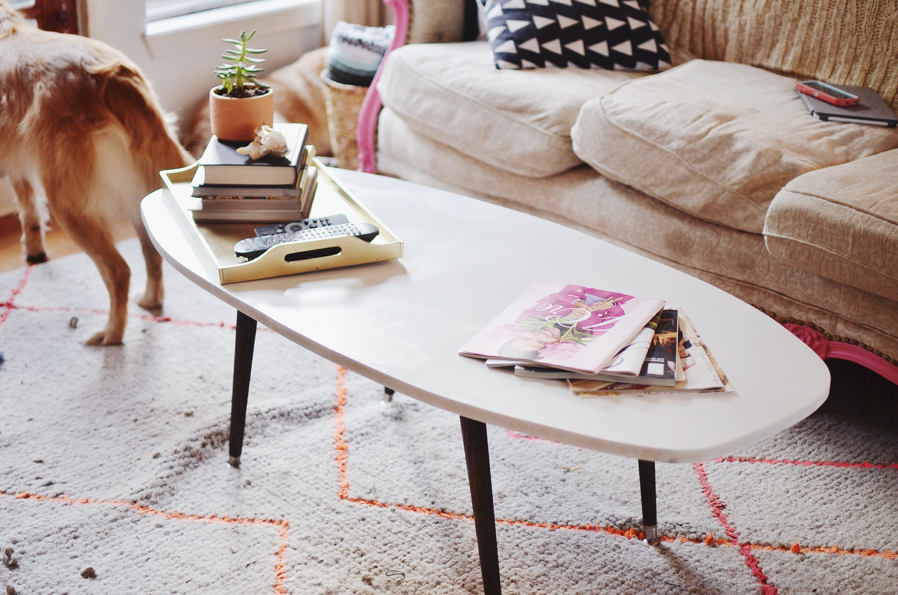 DIY Mid Century Coffee Table