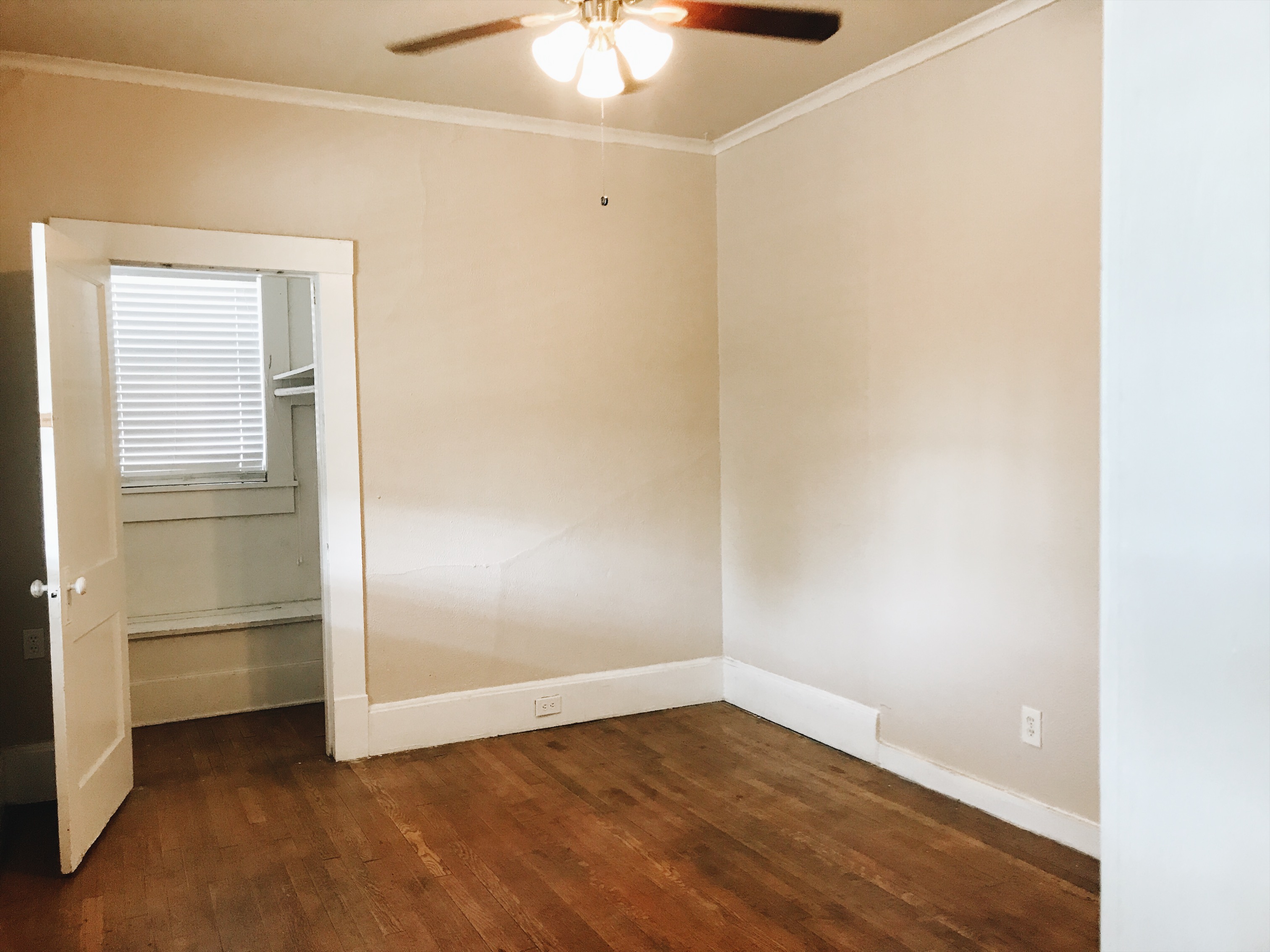 Before: 1900s apartment bedroom